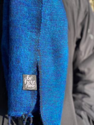 Royal Blue Yak Wool Shawl